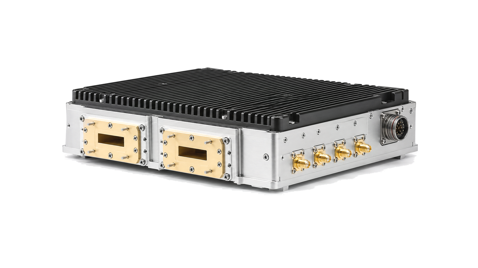 Transceiver converter module with multiple coaxial RF ports