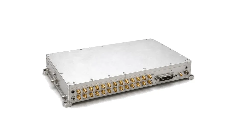 Frequency conversion subsystem with RF connectors and controlled interfaces