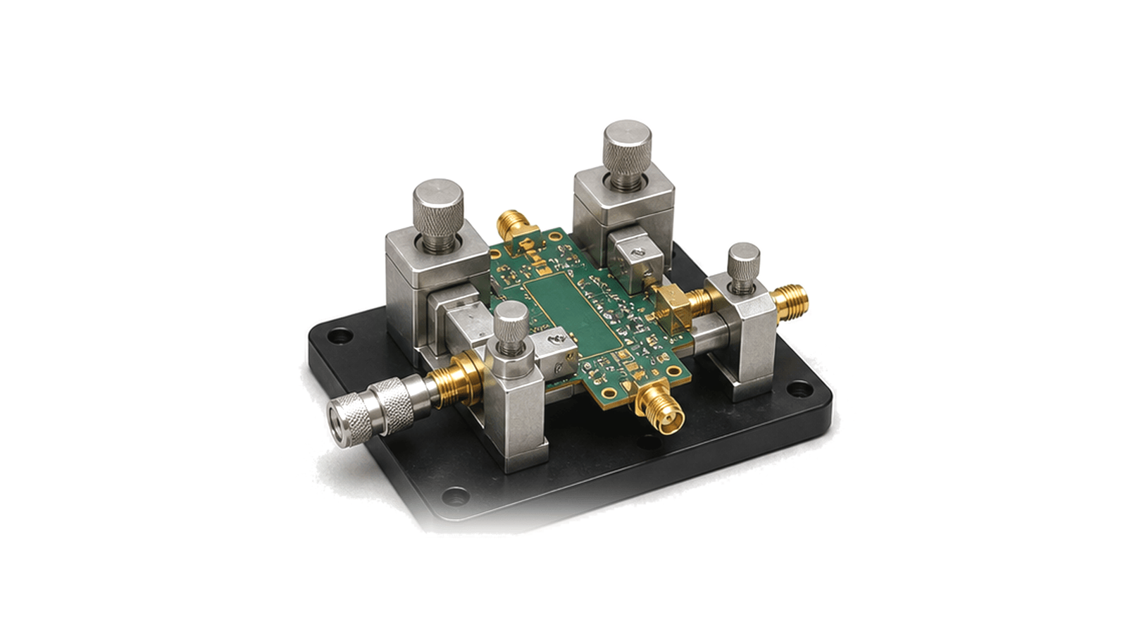 RF test fixture for repeatable device verification