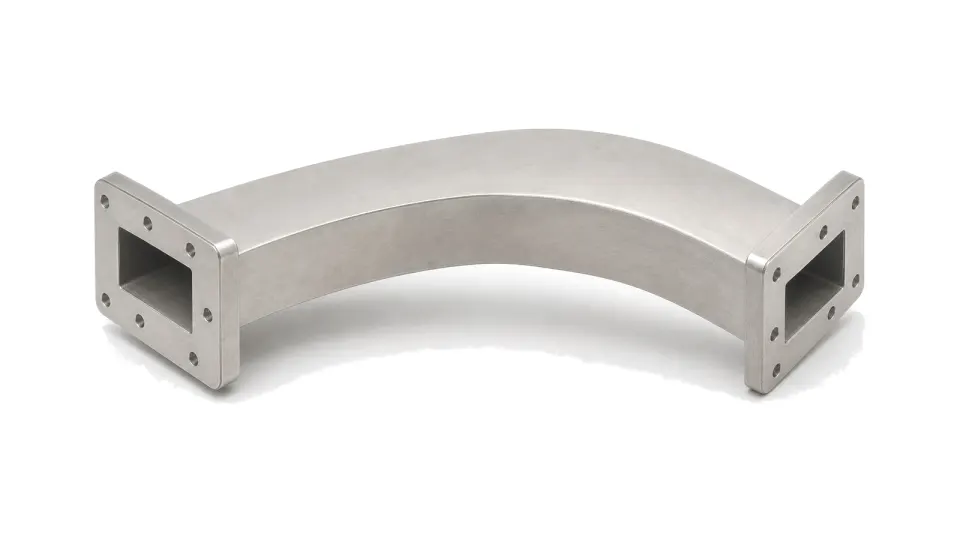 Waveguide bend and twist hardware for routed microwave paths